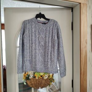 New Tommy Hilfiger Blue Multi-Color Sweater Size Women's Small